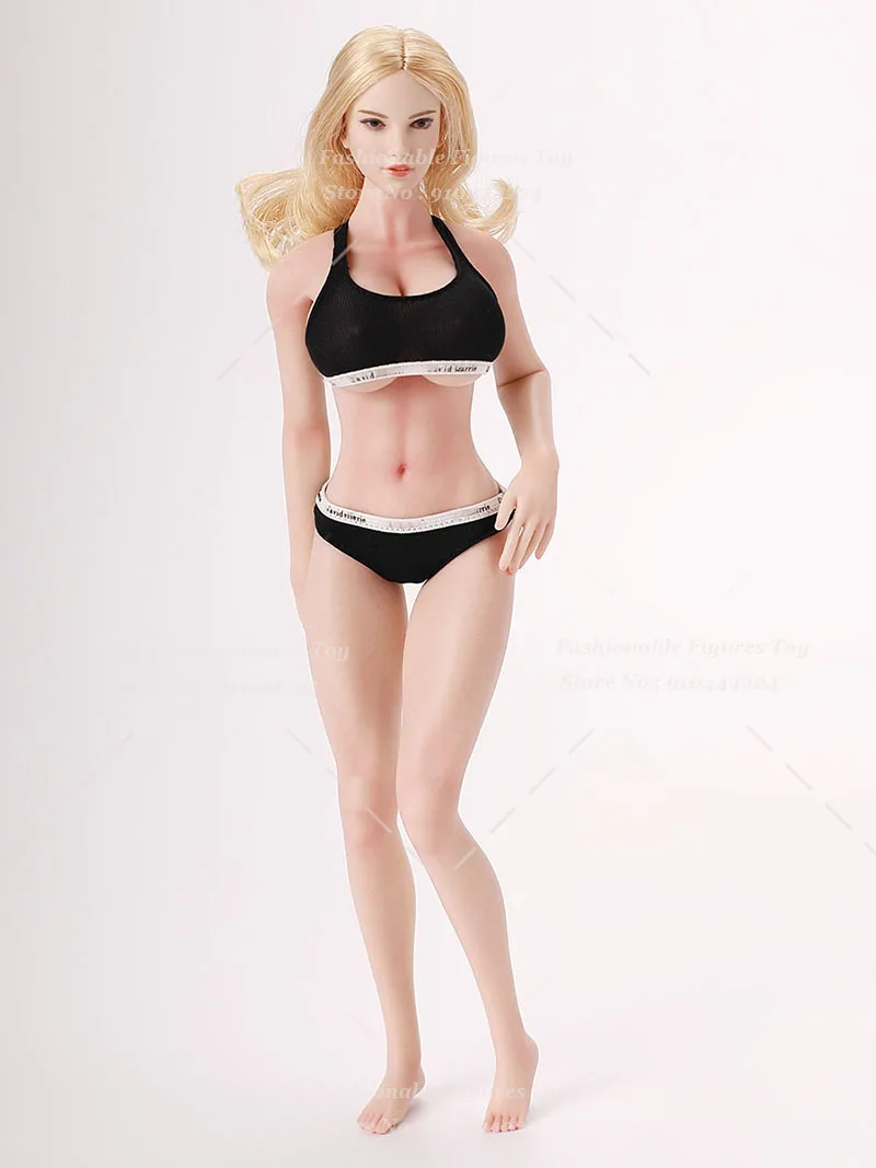 Customized 28XL 1/6 Scale Large Chest Silicone Seamless Female Soldier Body 28Cm Action Figure Fit OB KT HT Dolls Model Toys