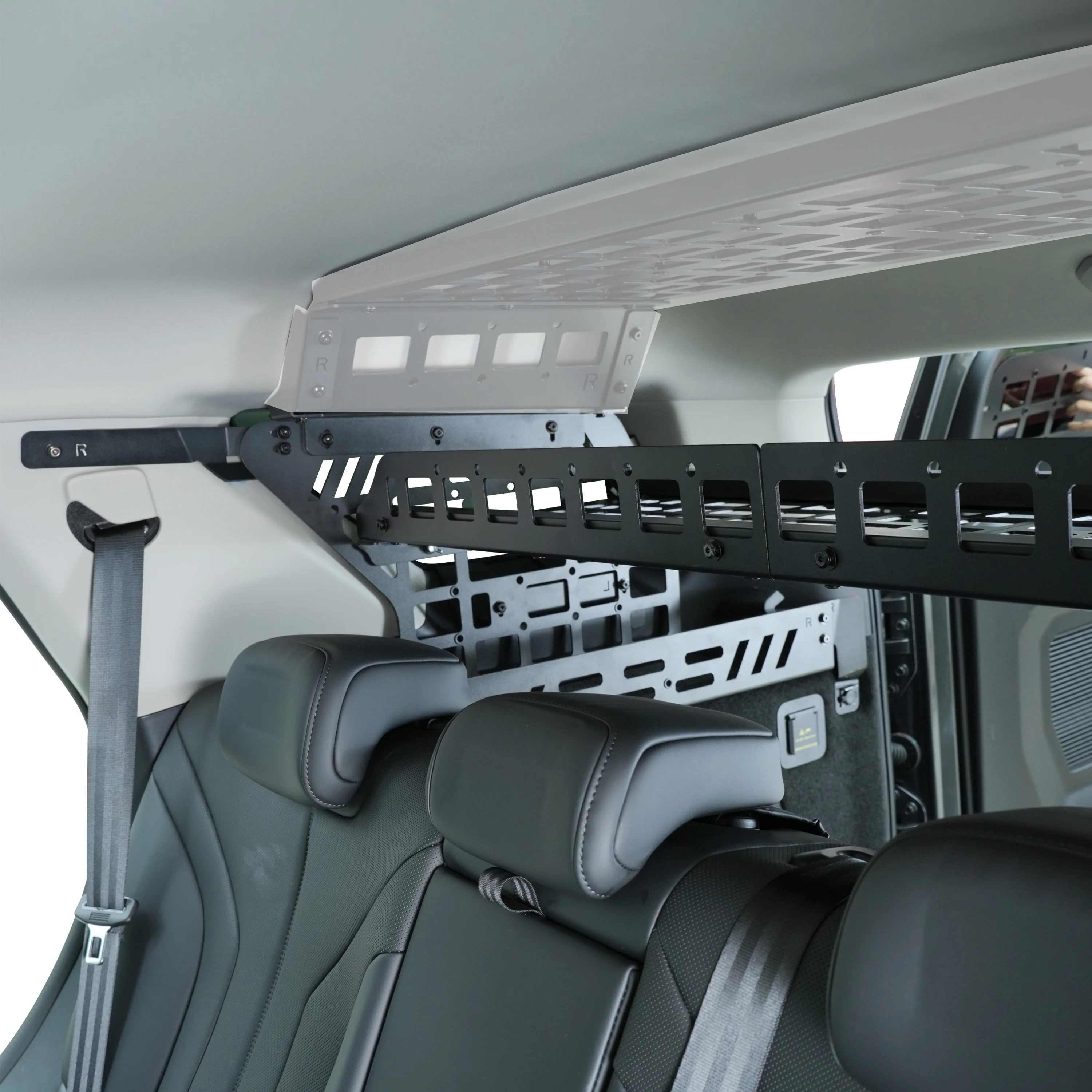 For GWM Tank 400 2023-2026 MOLLE Panel Car Rear Trunk Side Panel Window Center Shelf Storage Box Debris Rack Car Accessories
