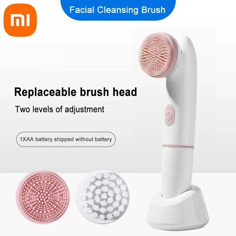 Xiaomi Youpin Electric Facial Cleanser IPX6 Waterproof Vibrating Face Cleansing Brush 2 Speed Face Deep Washing Massaging Device