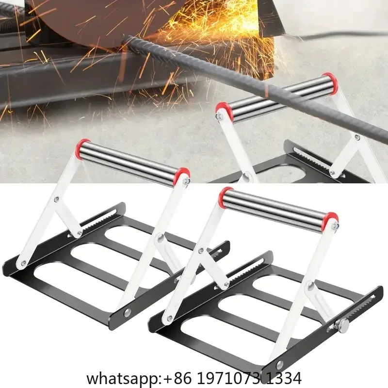 Foldable Table Saw Stand Adjustable Height Metal Support Frame for Cutting Machine Work