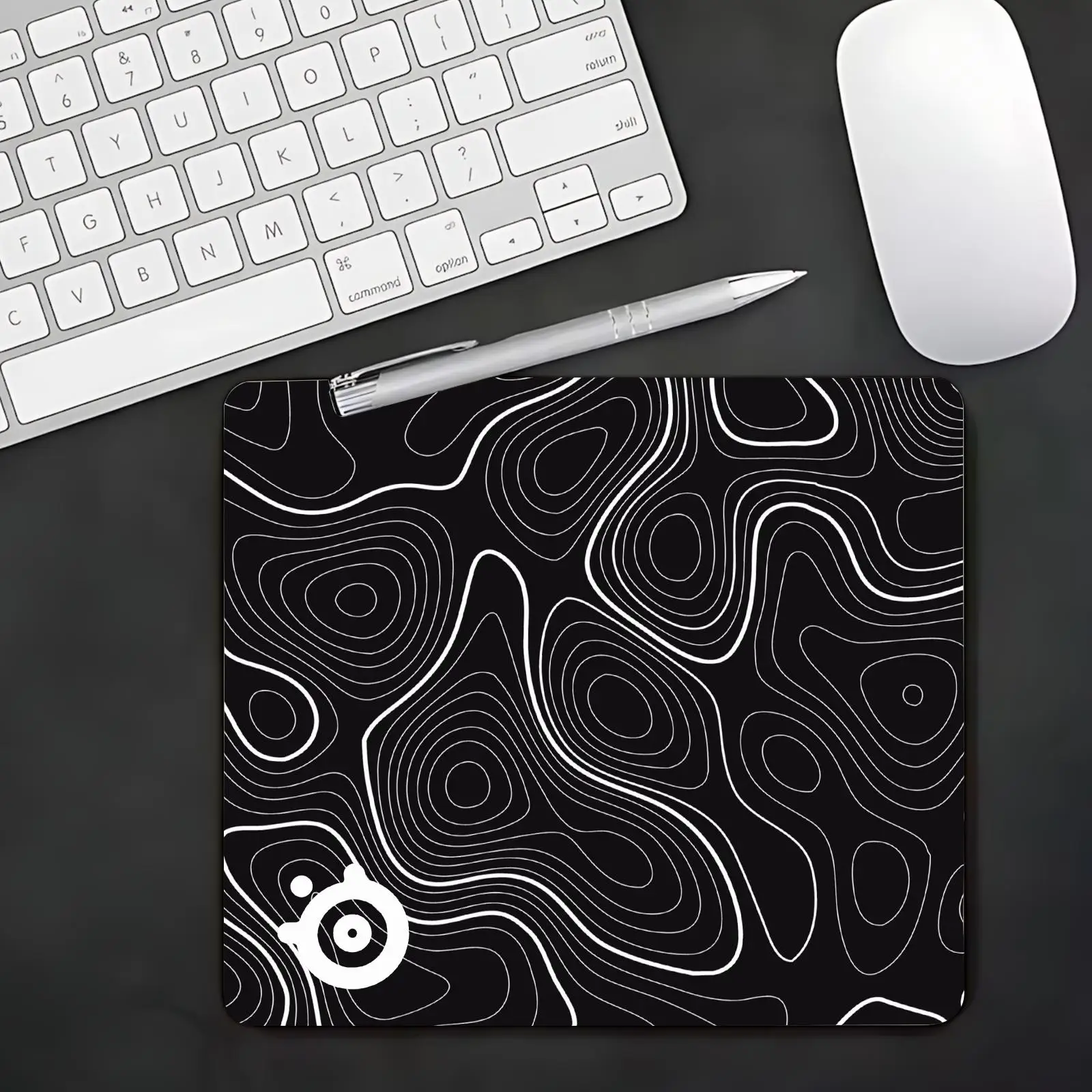 SteelSeries QcK Contour Mouse Pad Compact Small Mouse Pad for PC Laptop Desktop,Game And Office
