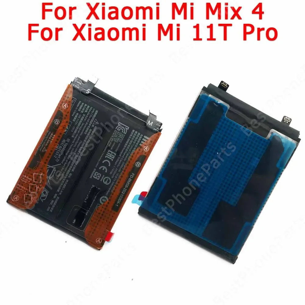 Battery For Xiaomi Mi 11T Pro 5G Mix 4 Mix4 Battery BM58 5000 mAh Bateria Li-ion Replacement Spare Parts