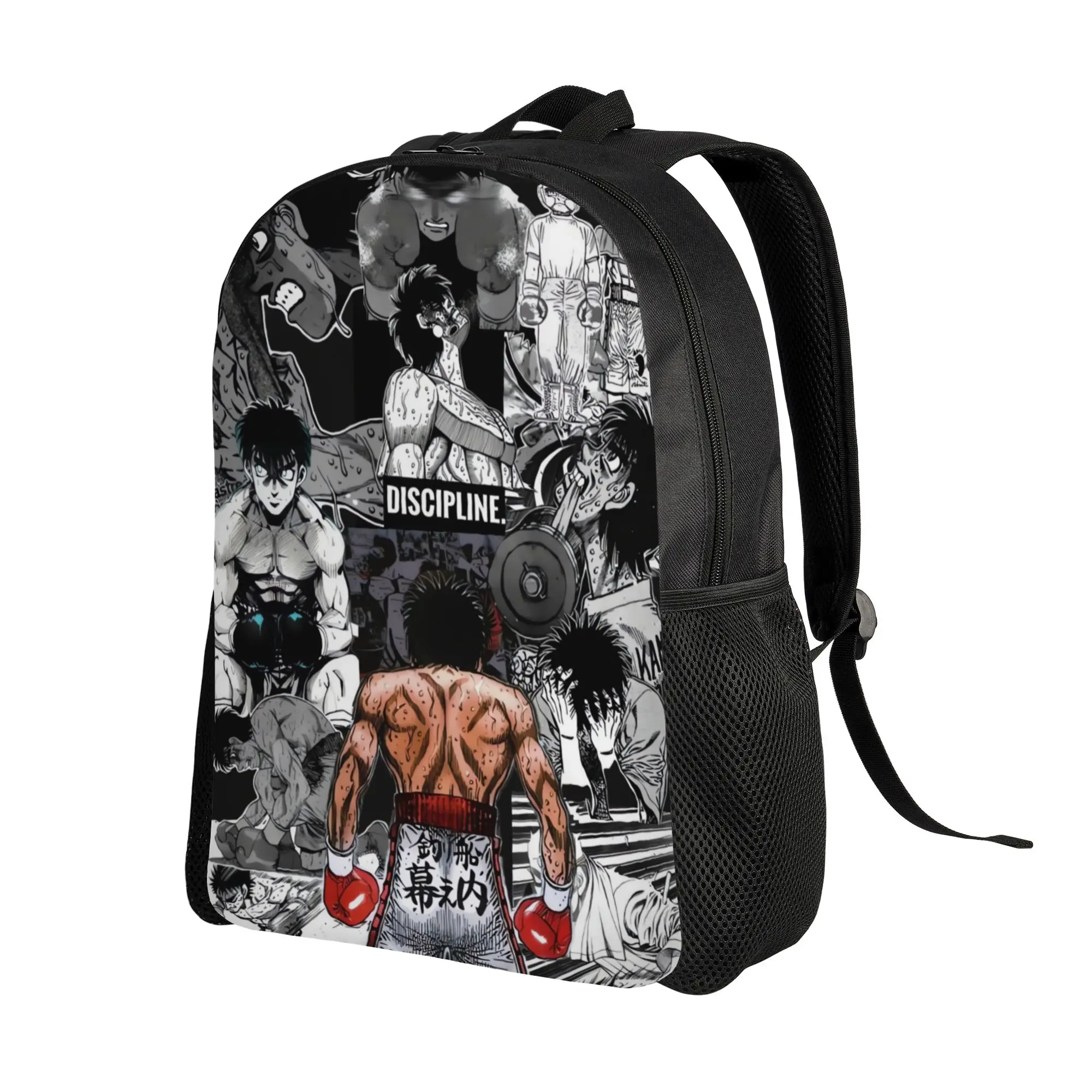 Hajime No Ippo Kamogawa Boxing Gym Backpack Teen  Pattern Backpacks Polyester Stylish High School Bags Daily Designer Rucksack