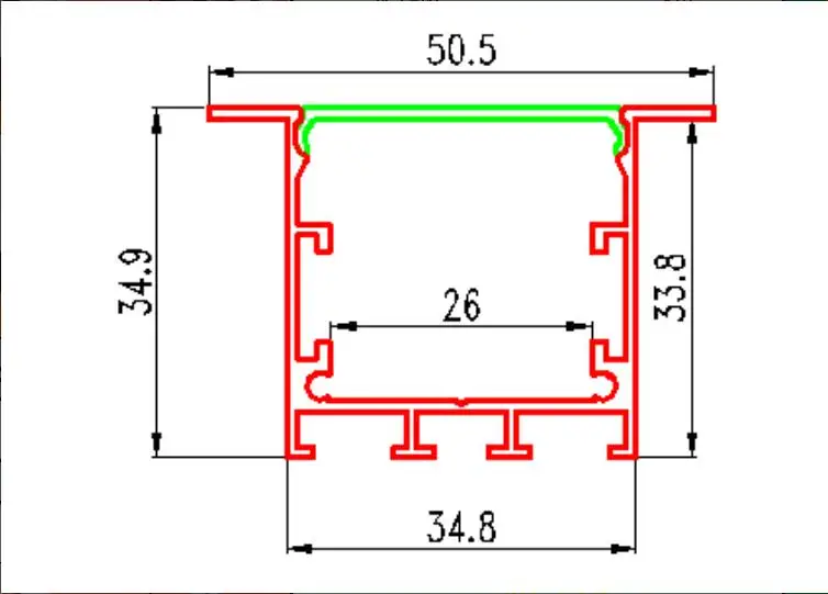 

1m/pcs Wholesale High Quality New T- Profile Aluminum Led Profiles Strips Lights For Cabinet Furniture