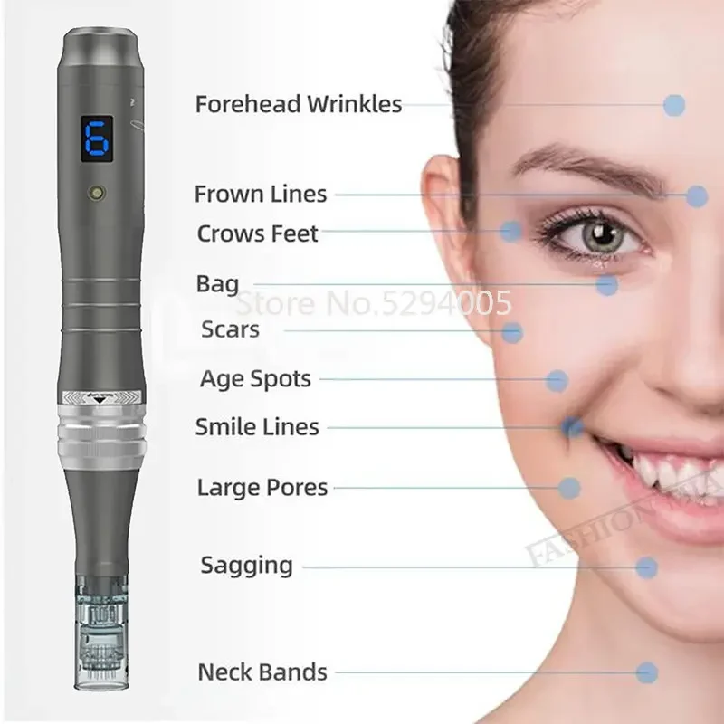 Dr.pen Ultima M8 Professional Microneedling Pen Microneedle Derma Auto Pen Mesotherapy Skin Care Tool with 20pcs Cartridges