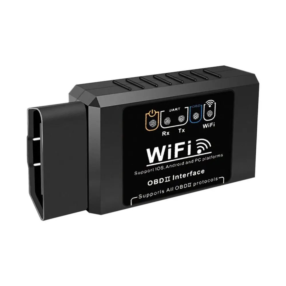 

Портативный пластиковый OBD2 сканер с Wi-Fi, простой в использовании, считыватель кодов V1.5, модель для диагностики неисправностей, сканер ELM327 для чтения кодов