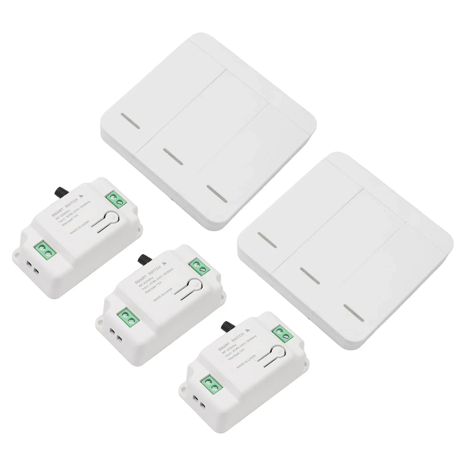 

For Fluorescent Lights Light Switch Kit 3-Gang Switch Kit Home Lighting Control 72*38*21mm Appliance Easy Installation