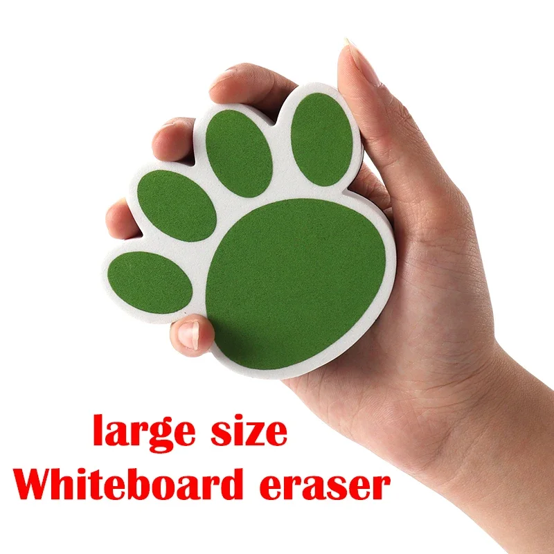 Magnetic Whiteboard Eraser Cartoon Bear Footprints Large Size Blackboard Eraser