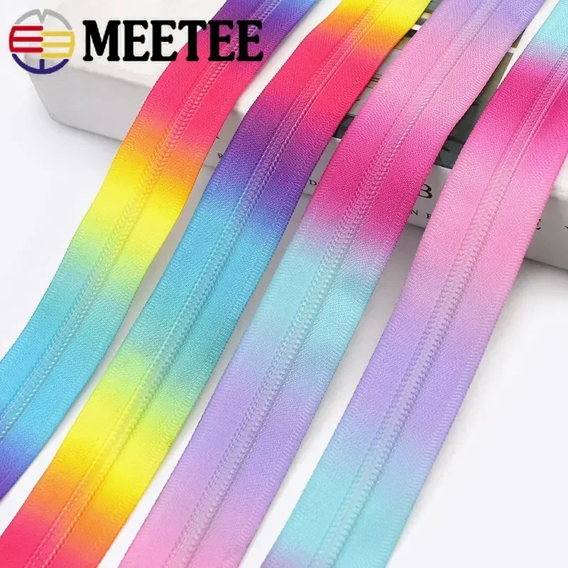 1/2/3/4Meters 5# Nylon Zippers For Jacket Bags Purse Decor Zip By The Meter Coat Garment Zipper Repair Kit DIY Accessories