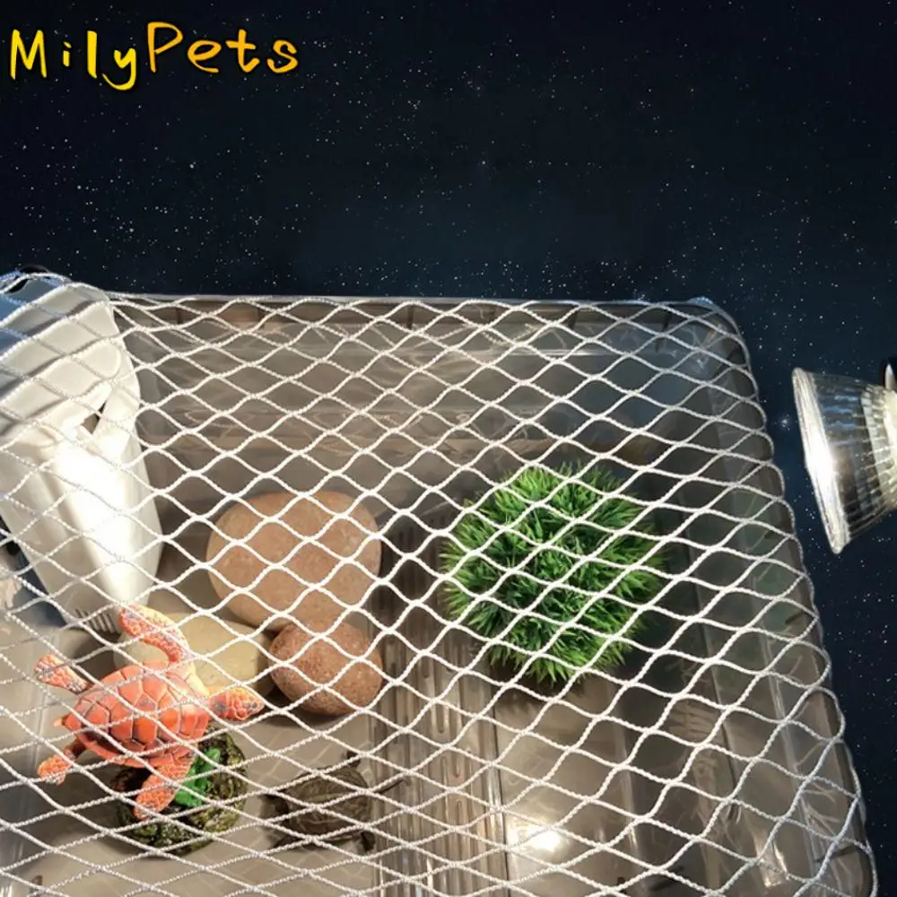 Einstellbare Schildkröte Tank Anti-Flucht Net Anti-Katze Kratzen Biss Beständig Aquarium Anti-Sprung Net Atmungsaktive Elastische