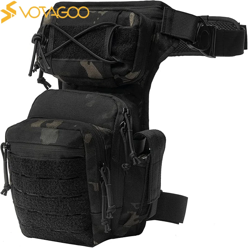 

VOTAGOO Drop Leg Bag for Men Women Military Tactical Thigh Pack Pouch Multifunctional Tactical Package Outdoor Hiking Thigh Bag