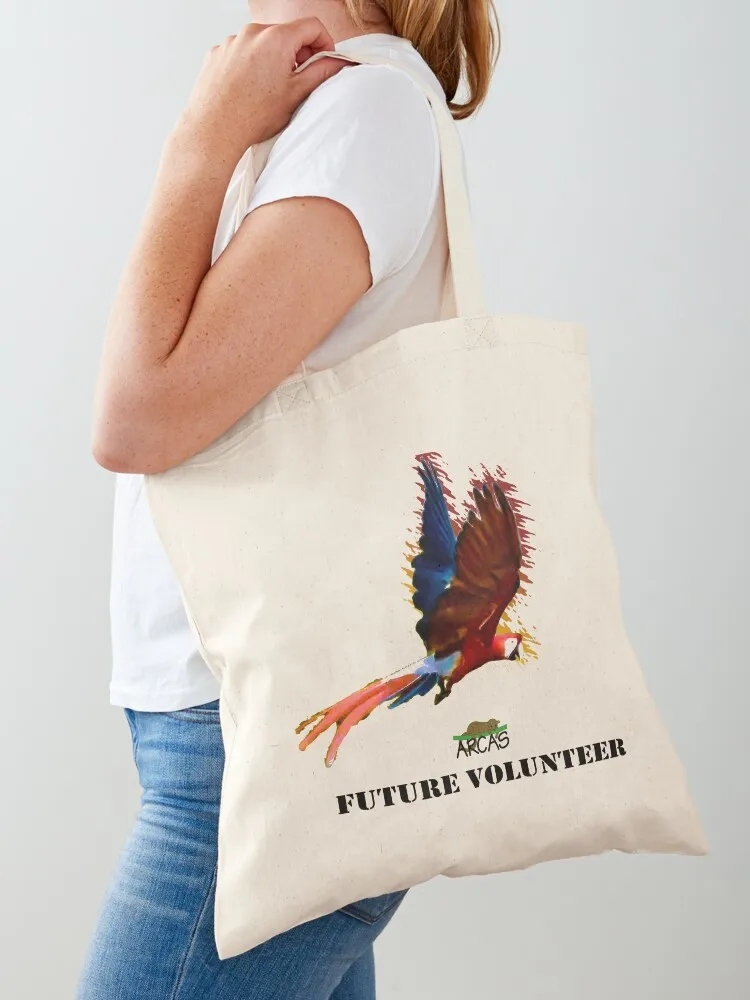 

Future volunteer: macaw Tote Bag Canvas bag for women reusable shopping bag cloth woman custom bags