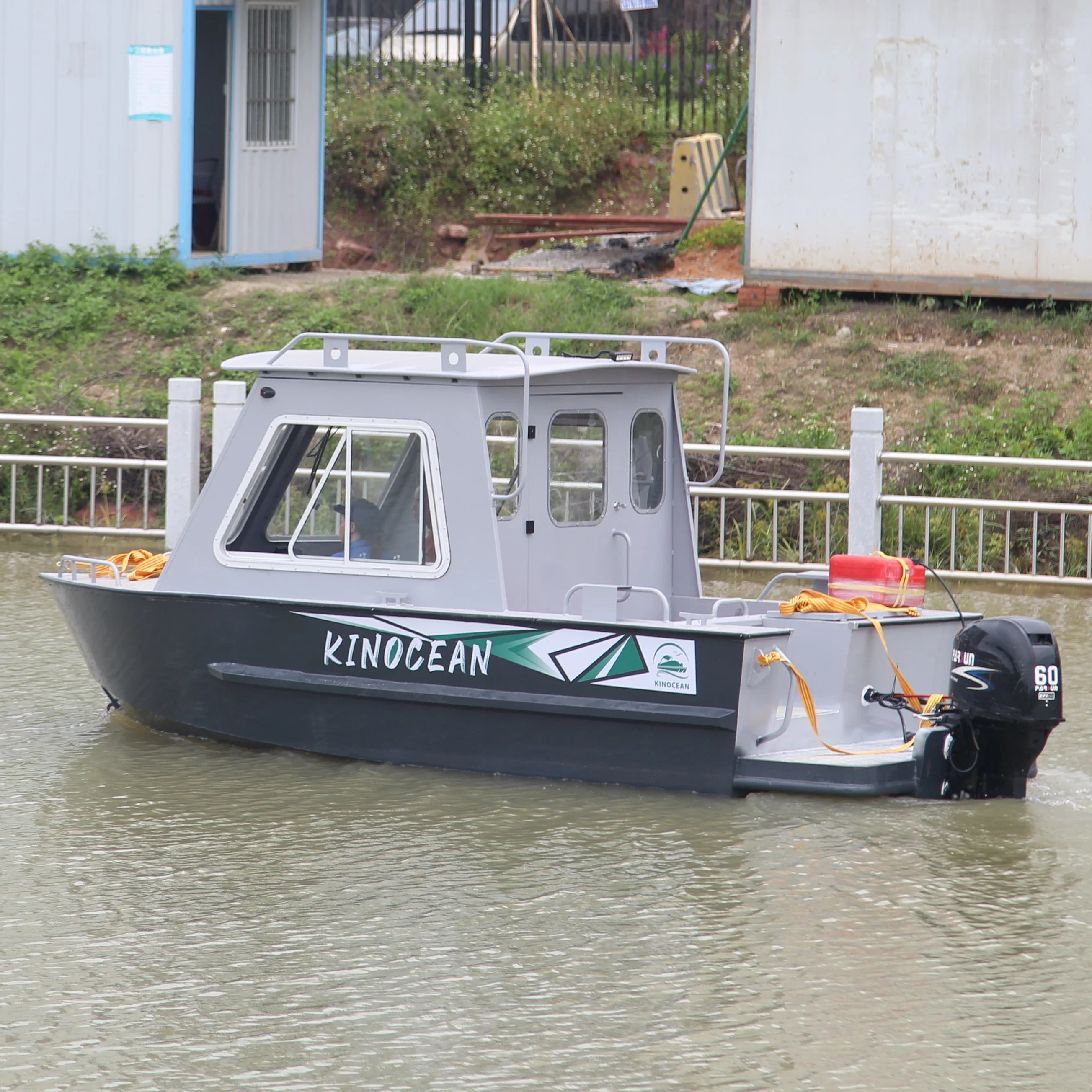 

Kinocean Aluminum High Speed Cabin Fishing Boat With Centre Console For Sale