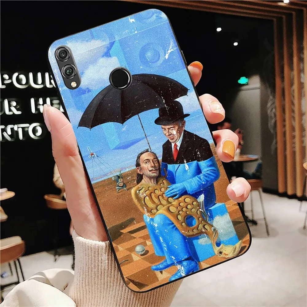 Rene Magritte Custodia per telefono per Huawei Honor 10 lite 9 20 7A 9X 30 50 60 70 pro plus Custodia morbida in silicone