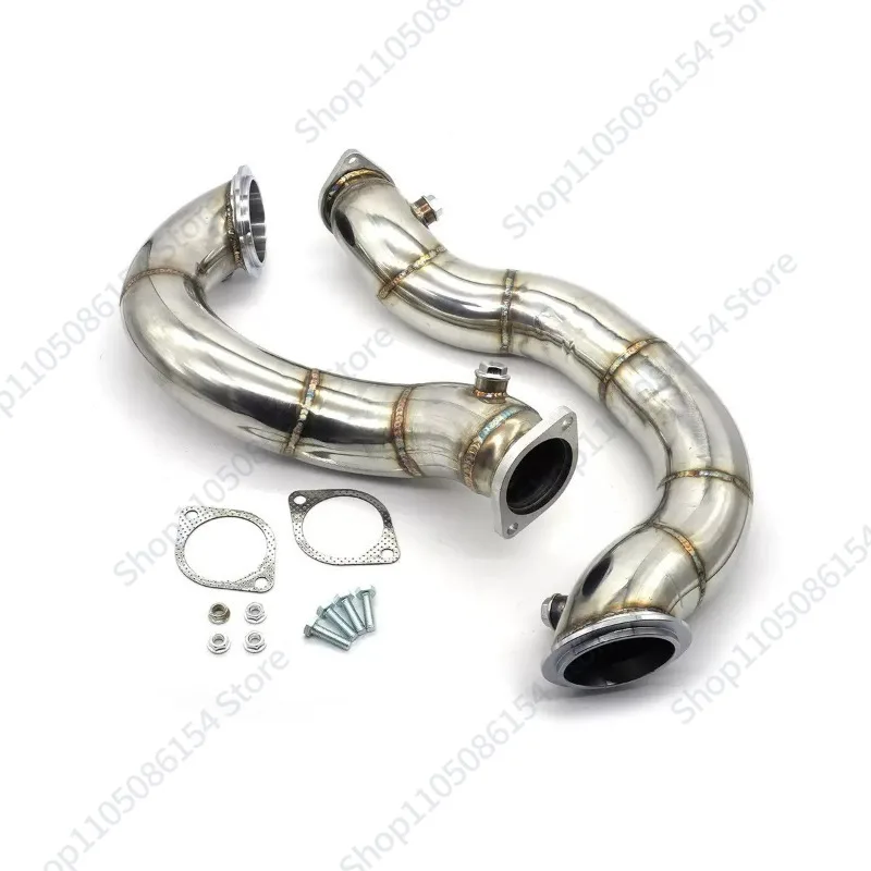 Modified stainless steel exhaust pipe head batch section N54 E90