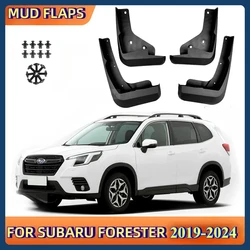 4Pcs For Subaru Forester 2019-2024 2022 Mudflaps Mud Guards Flaps Splash Guards Mudguards Fender Front Rear Wheel Accessories