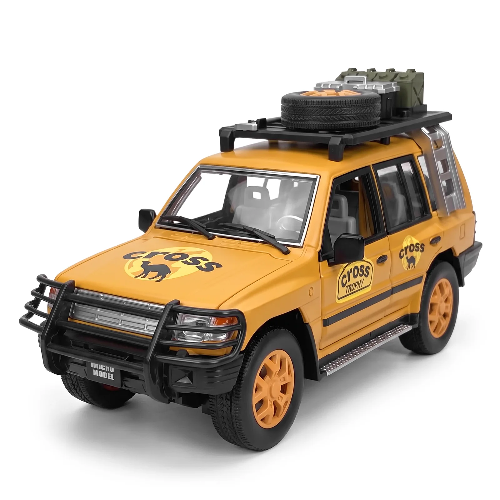 1:18 Camel Cup racing version alloy car model with pull-back sound and light lifting window