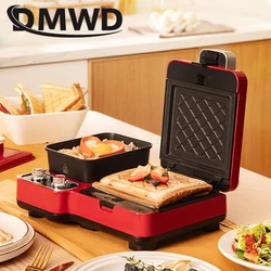 Multifunction Breakfast Machine Electric Sandwich Maker Light Food Barbecue Grill Toaster Oven Noodles Cooker Pot Egg Frying Pan