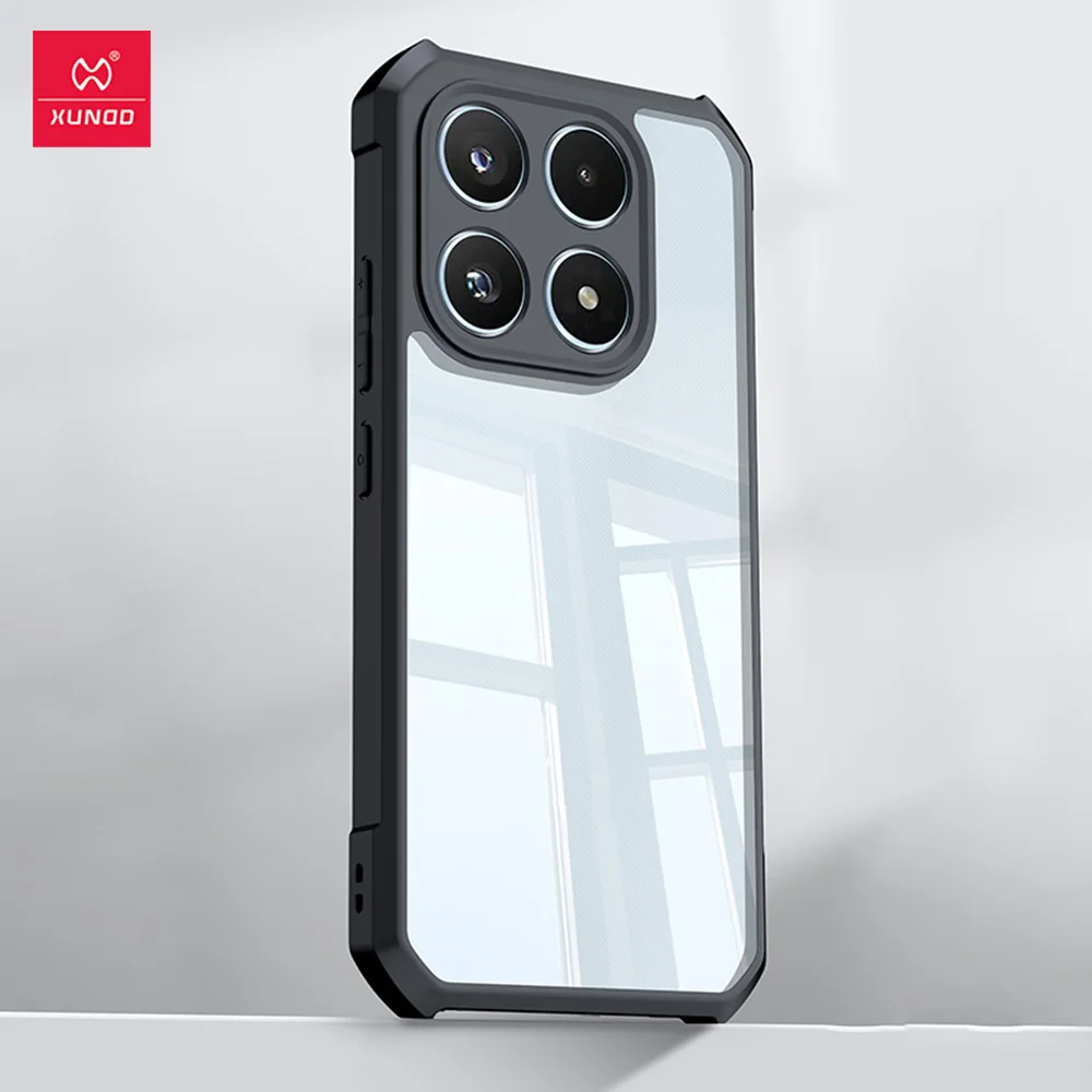 Xundd for Xiaomi 17 Mi 17 Pro Max Case,Airbag Anti-drop,Anti-fingerprint,Back Matte Transparent Acrylic+TPU Shell Camera Protect