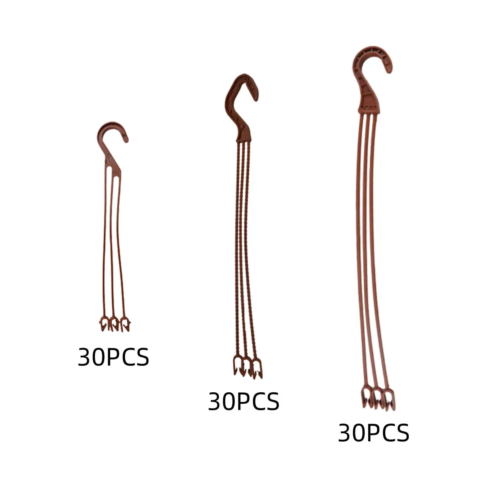 30x Planter Hanging Hooks Flower Pot Hangers Decoration Strong Load Bearing Planter Hangers for Flowerpot Garden Office Home