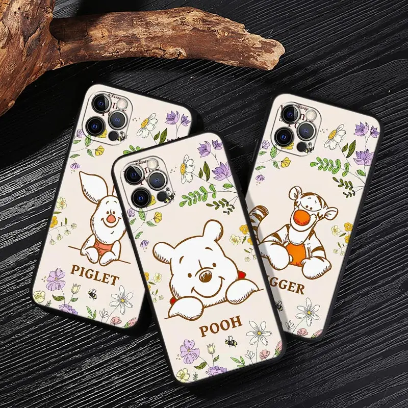 

Winnie Pooh Tigger Piglet Friends Case For iPhone 17 16 15 14 13 12 11 Pro Max Plus Cover For iPhone 13 17 Pro 17E Air 16e Funda