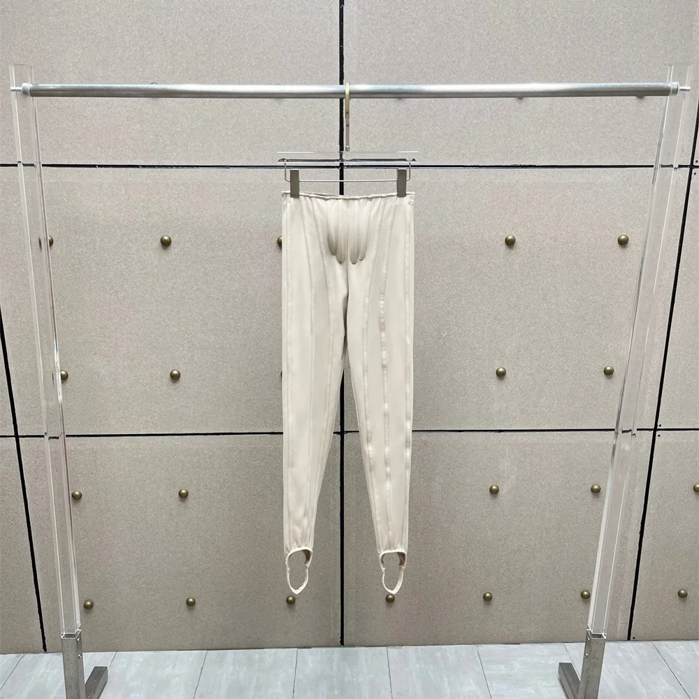 2025 المرأة الرياضية طماق محبوك هيكل السمكة الشاهقة المرأة منخفضة أعلى السراويل Y2K الملابس موضة جديدة عالية الجودة السراويل الصدرية #6