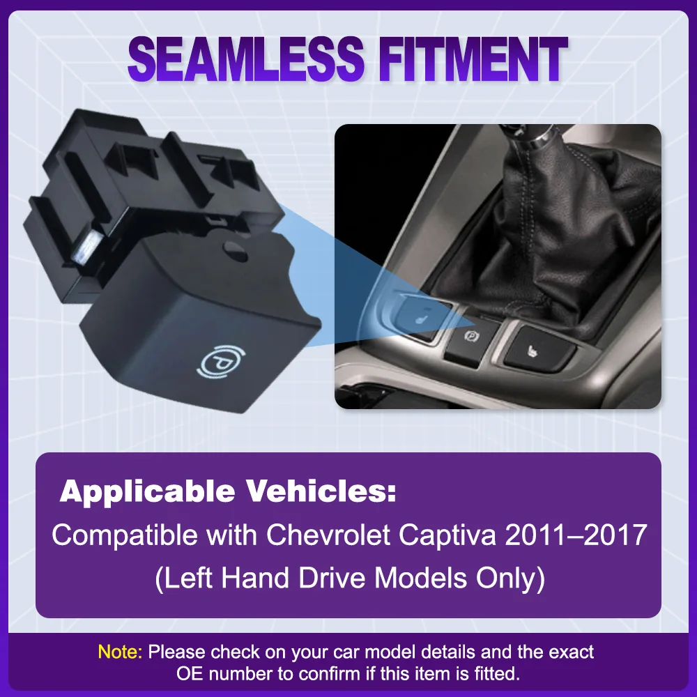 Electrical Parking Hand Brake Control Switch Button for Chevrolet Captiva 2011 2012 2013 2014 2015 2016 2017 Left Hand Drive