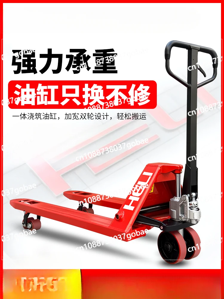 Heli Manually-Operated Forklift Hydraulic Trailer Truck Fork Lengthened Trailer Small Hand Push