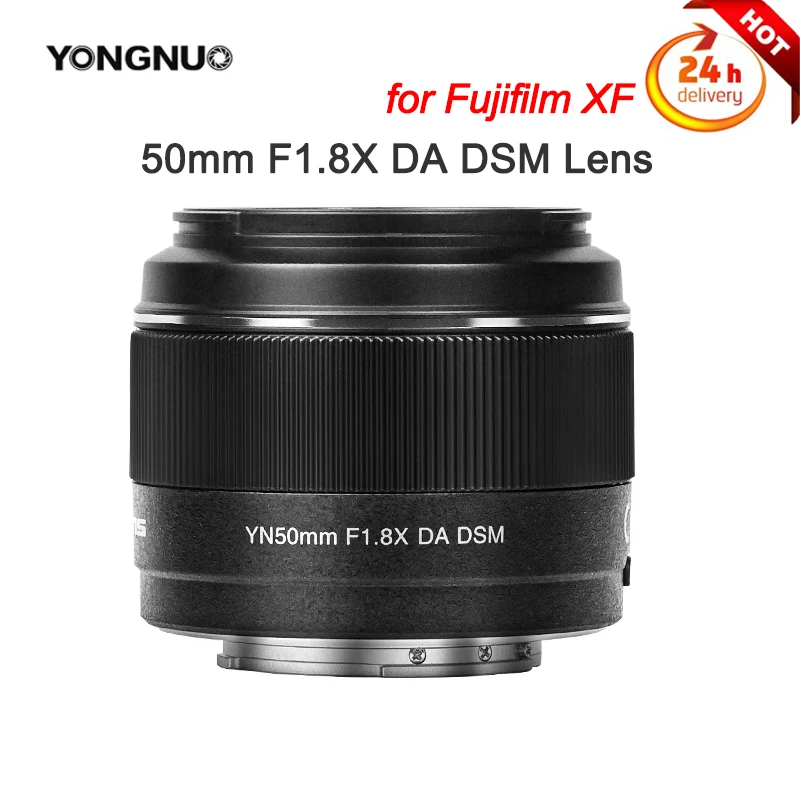 

YONGNUO 50mm F1.8X DA DSM Lens APS-C Standard Fixed Focus Lens for Fujifilm X-mount Cameras + UV Lens Filter + Cleaning Tool