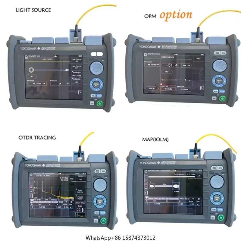 September Yokogawa AQ1210A 1310/1550nm 37/35dB with light source and Smart Mapper function Yokogawa OTDR tester