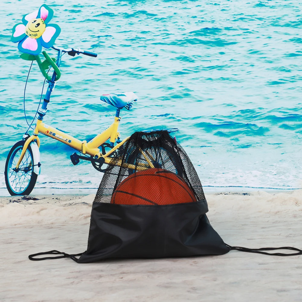 حقيبة شبكية محمولة لتخزين كرة القدم في الهواء الطلق، حقائب تخزين متعددة الوظائف لكرة السلة والكرة الطائرة