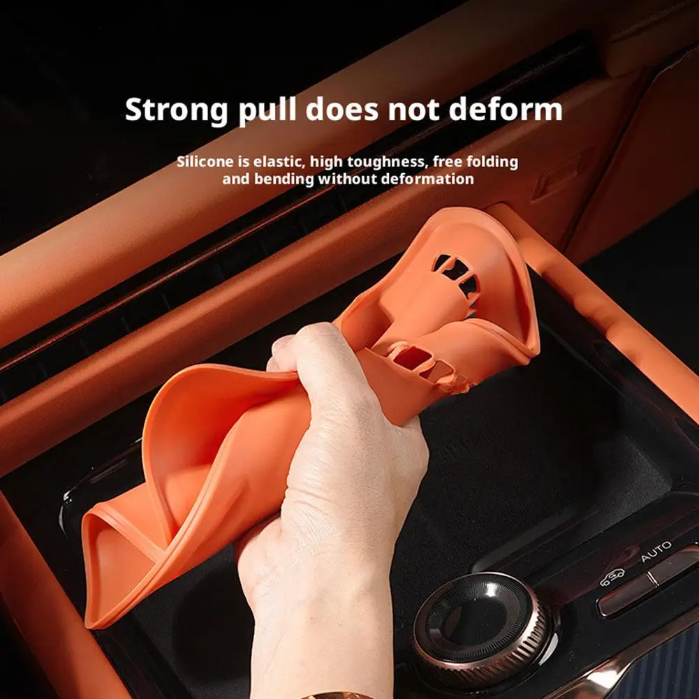 

Силиконовый коврик для центральной консоли Lynk & Co 900, обновленный противоскользящий коврик с беспроводной зарядкой, модификация интерьера, автомобильные детали 2025 V7J5