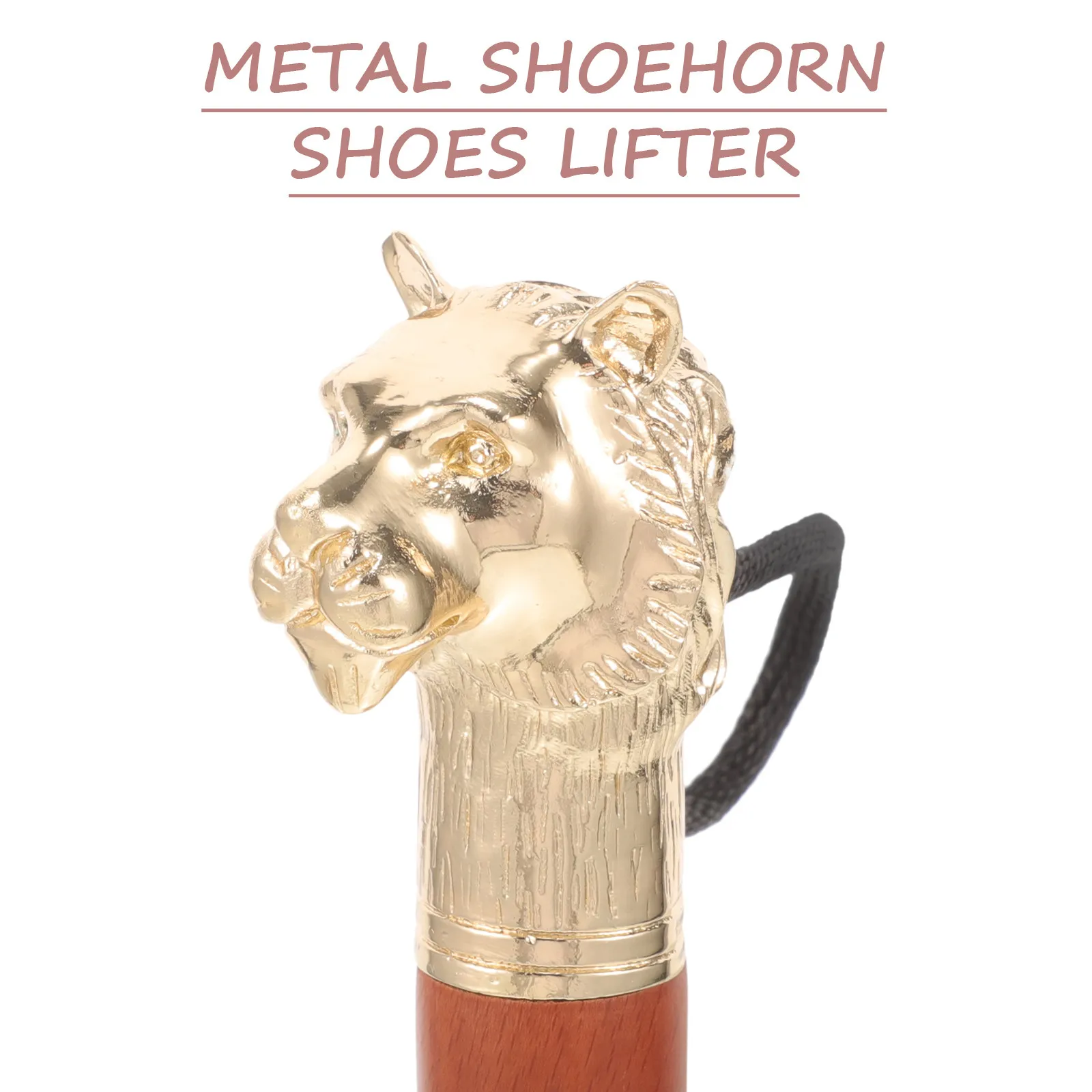 

Длинный рожок для обуви из бука и сплава металлов для пожилых людей и беременных женщин, помощник для надевания обуви, дорожный металлический рожок для обуви, длинный рожок для обуви