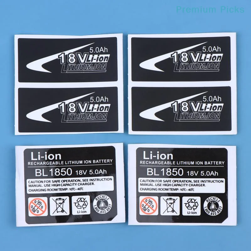 portableMak Compatible BL1830 Li Battery Sticker 18V 3Ah 4Ah 5Ah 6Ah Drill Tool Replacement Accessory