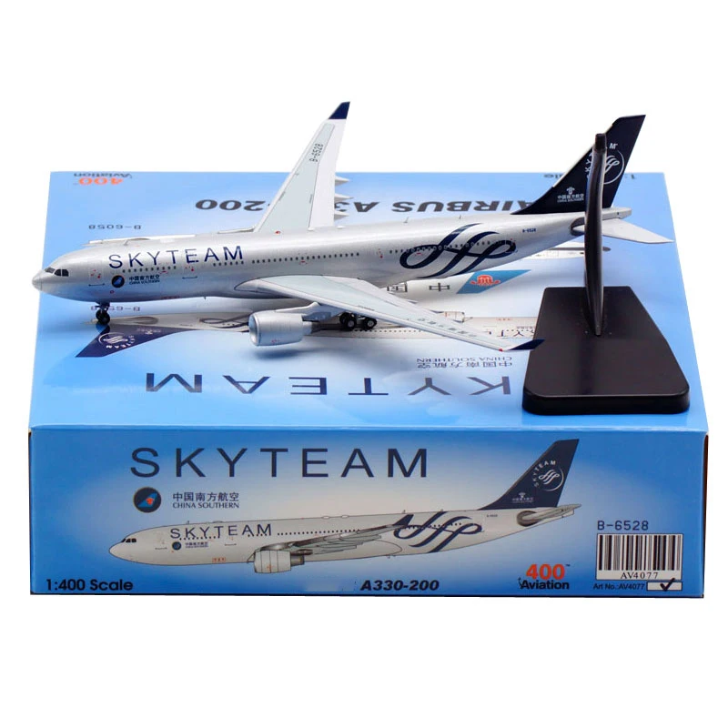 

Модель самолета из металлического сплава в масштабе 1:400 Φ Skyteam China South Airline, коллекционный дисплей, игрушка в подарок