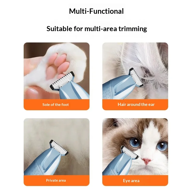 

Electric Pet Grooming Trimmer, Cat and Dog Nail Grinding and Paw Hair Trimming Cleaner, Pet Care and Grooming Tool