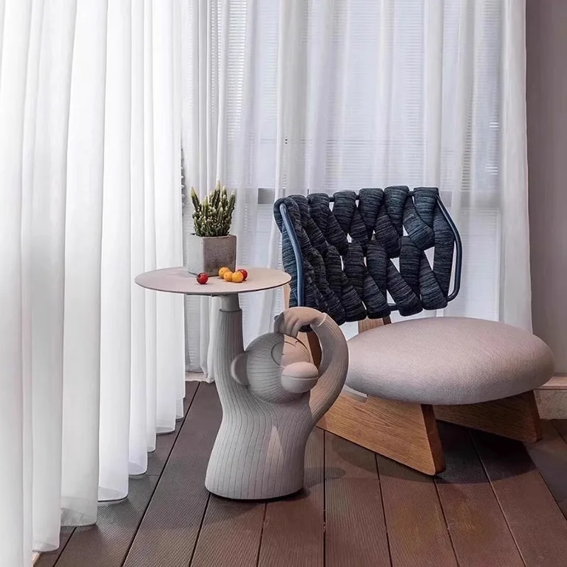 Sofá ao ar livre cadeira piscina lounge cadeira preguiçoso homestay cama de madeira maciça designer modelo quarto rattan cadeira lazer varanda