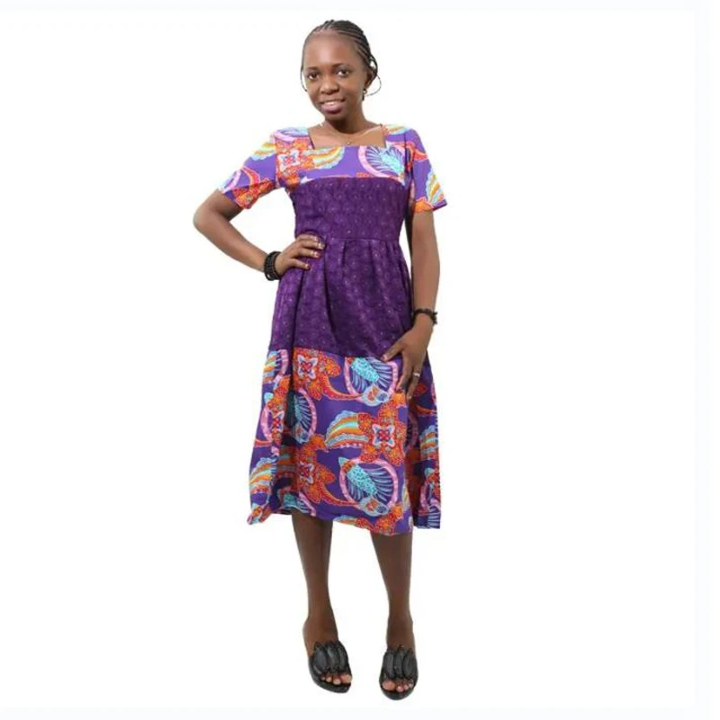 H&D African Dresses for Women Bazin Riche Embroidery Long Dress Plus Size Dashiki Blue Robe Designer Clothes Trads Wears