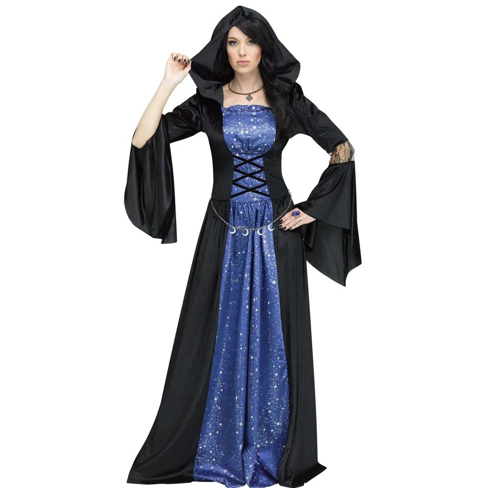 

Halloween New Adult Vampire Vampire Uniform Death Robe Witch Costume Stage Role Dress Up