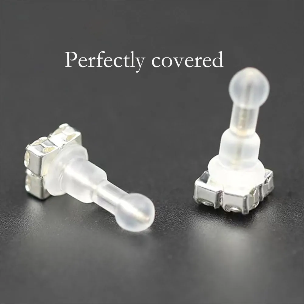 50pcs  Silicone Earring Backs Full-Cover Clear Hypoallergenic Soft Ear Safety Pads Backstops for Stabilize Earring Studs Hooks