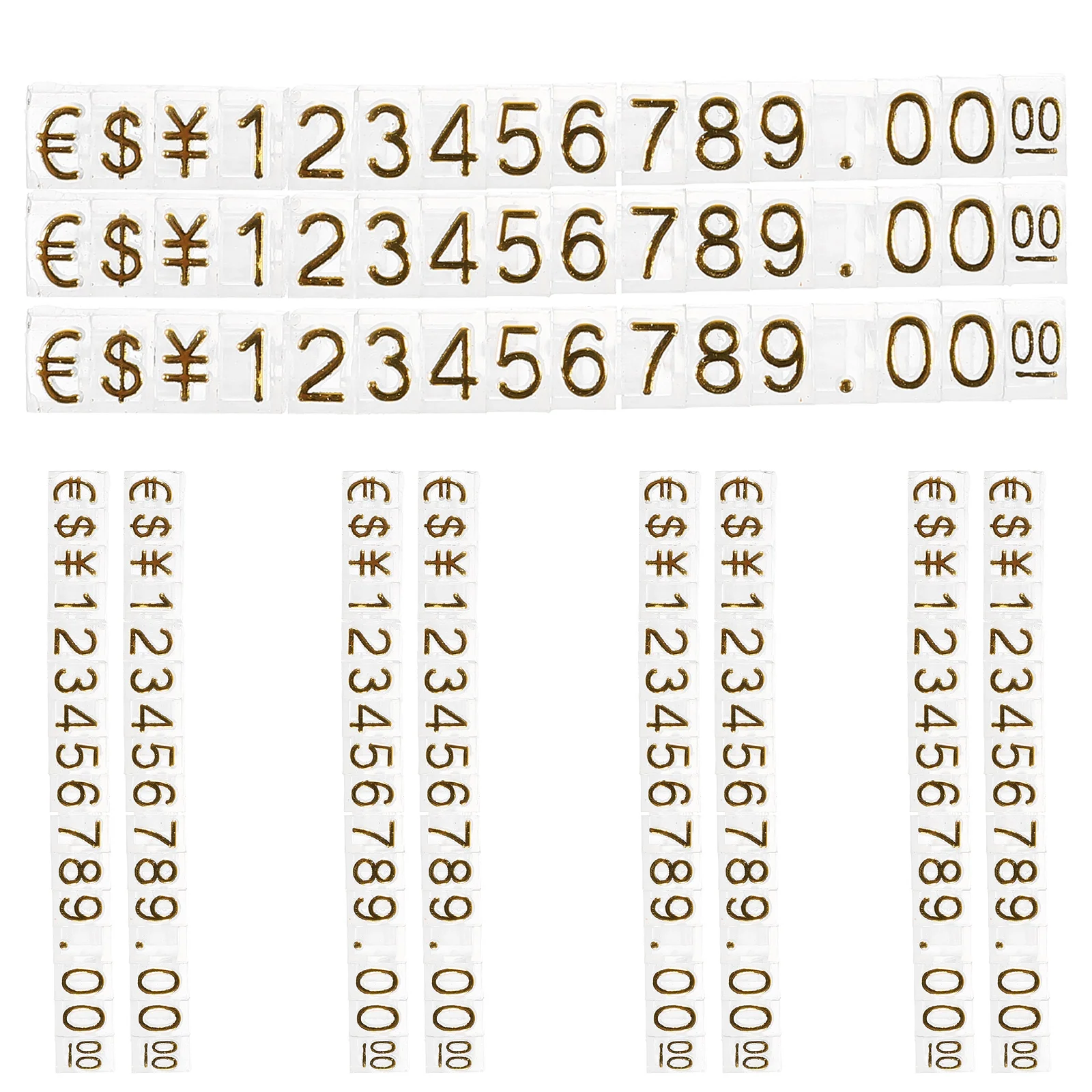 Clip per cartelli con clip per etichette per cestini da 20 pezzi per visualizzare cartellini dei prezzi, cubo per gioielli staccabile