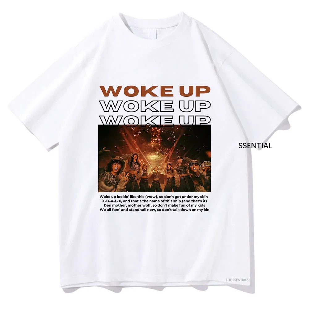 تي شيرت قطني عتيق للرجال والنساء ، فرقة استيقظت ، أزياء هاراجاكي ، تيشيرتات عالية الجودة ، قمصان ألبوم جديد ، فتيات ، Xg ، #4