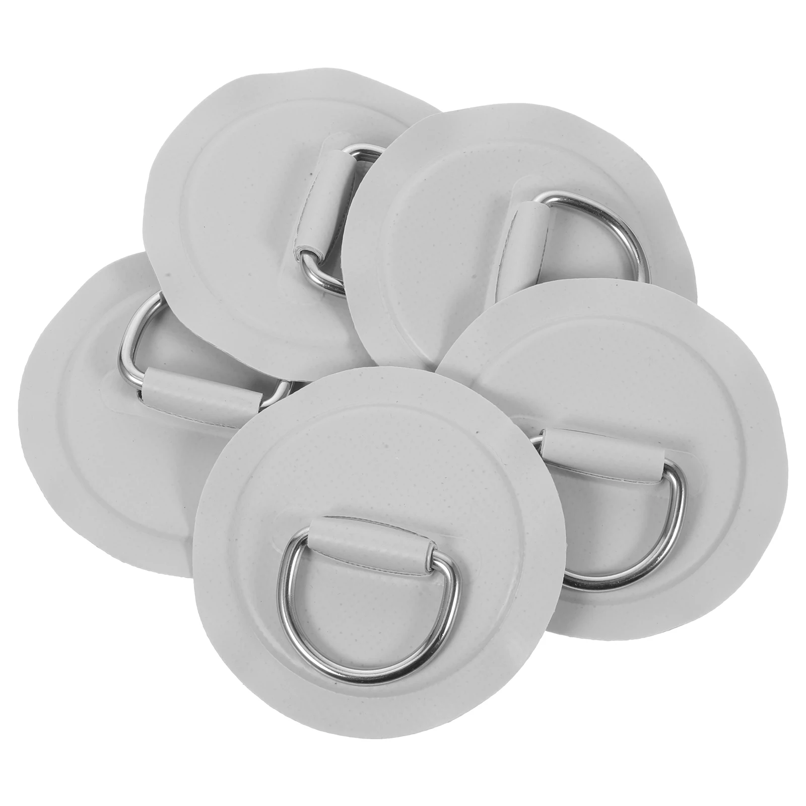 

5pcs Black Stainless Steel D-ring for Inflatable Boat Kayak PVC D-ring Pads Replacement Hardware Accessories
