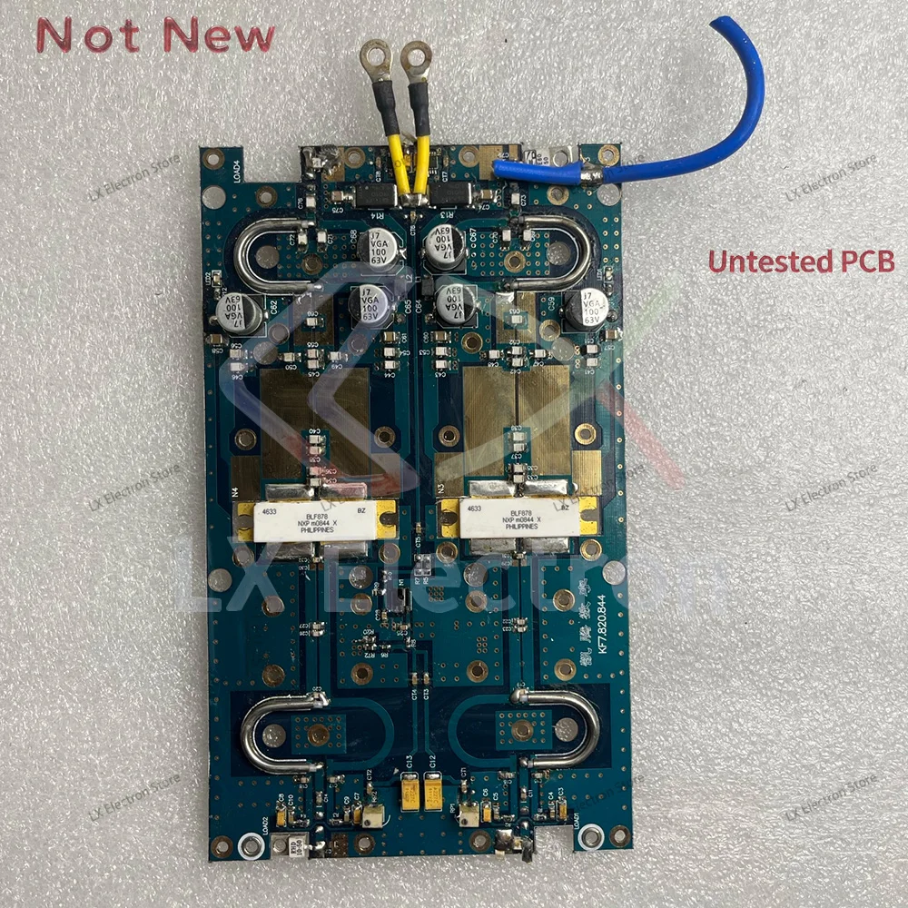 600W BLF878 Dual RF Power Amplifier Board 42V 400-860MHz, 5-7W Input, DIY Module forUHF RF Amp Board