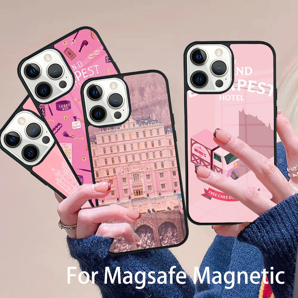 

The Grand Budapest Hotel Movie Phone Case Magesafe Magnetic Wireless Charge Cover For IPhone 16 11 12 13 14 15 Pro Max Plus Mini