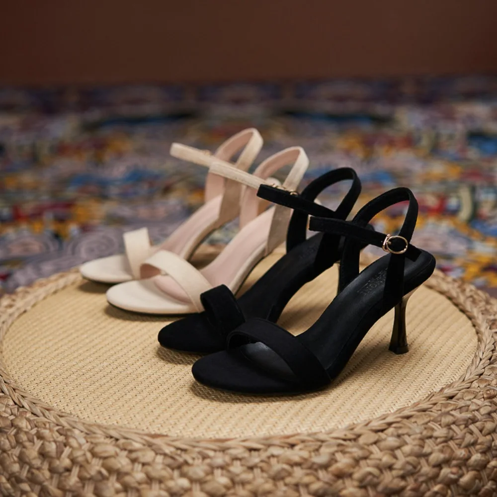 Sandals for Women High Heels Simple High Heeled Sandals Women's Comfortable Small Size 32 33 Large Size Women's Summer Shoes 44 view 4
