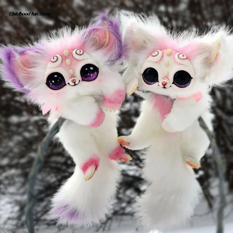 Legendary Elf Creature Plush Toys Elf Creatures Cheshire Cat Baby Girl Salamander Axolotl Plush Doll Gift for Friend