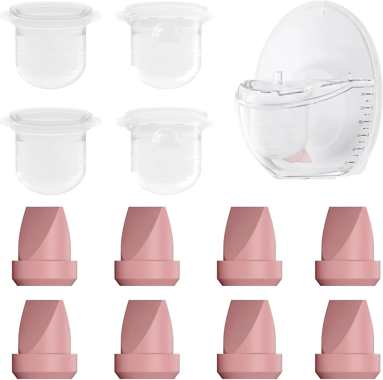 M6 Breast Pump Replacement Accessories, Including Duckbill Valve and Diaphragms for Momcozy Mobile Style | M6 Replacement
