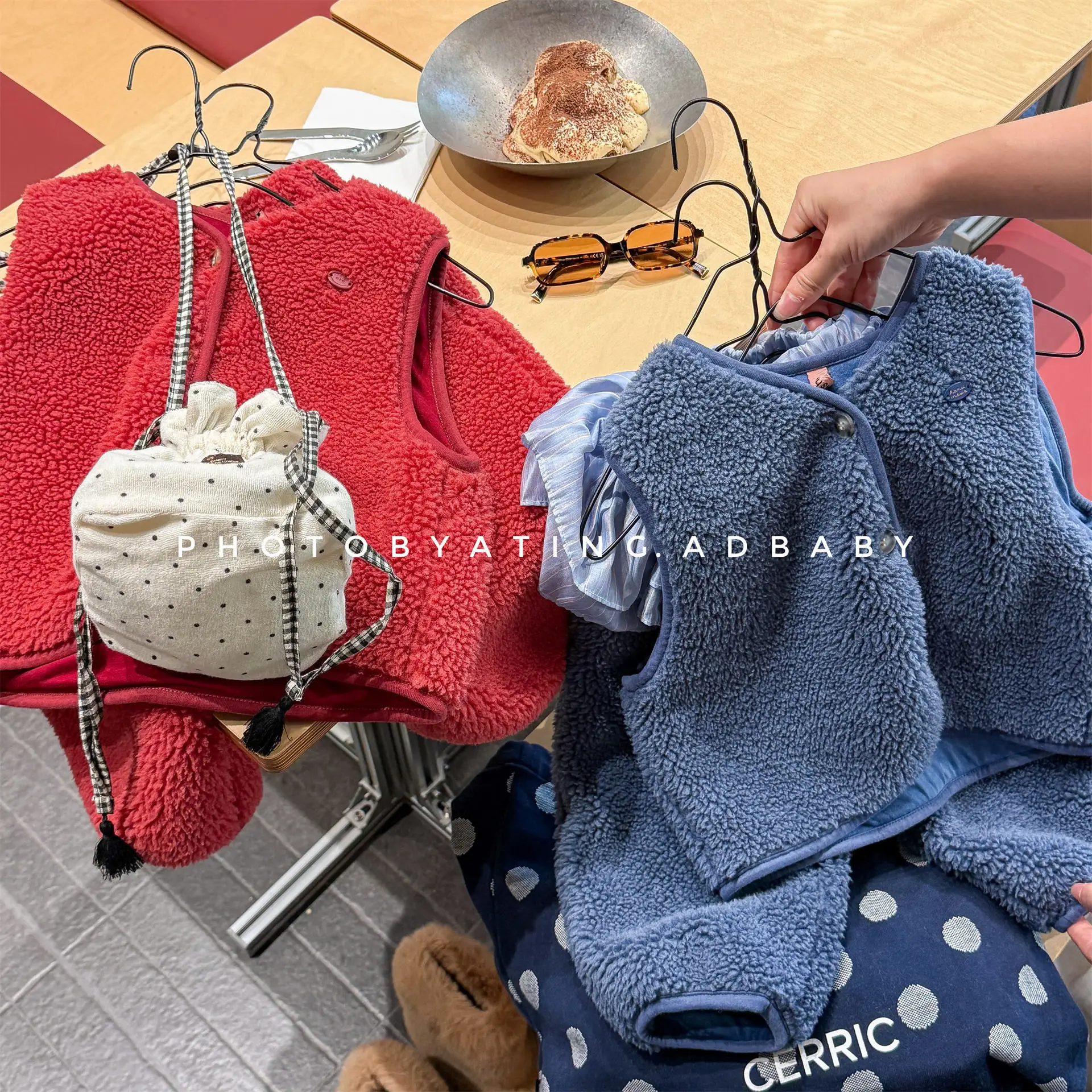 Winter Kids Toddler Fleece Tracksuit Set for Girl Children 2 Piece Outfit Vest and Long Pants Warm Fleece-lined Sportswear  123