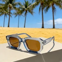 Men Women Vintage Sunglasses Rectangle pc Frame Sunglasses Fashion Retro Sun Glasses Luxury Brand Design Shades Eyewear Goggles